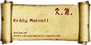 Krály Marcell névjegykártya