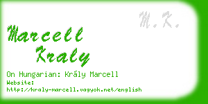 marcell kraly business card